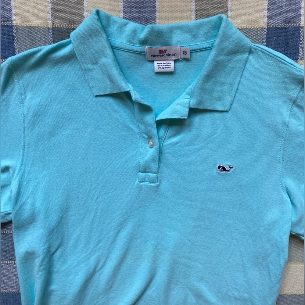 Vineyard Vines Blue Golf Polo